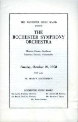 The Rochester Symphony Orchestra Program