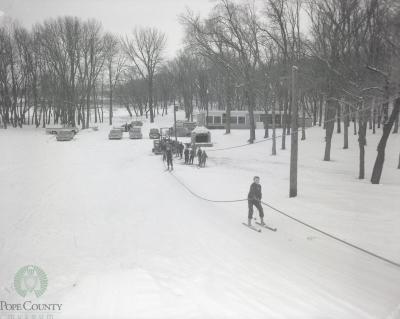 Glenhaven Hills Chalet And Ski Grounds A Popular Area, Glenwood, Minnesota 