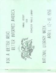Rochester Public Library Annual Report 1958