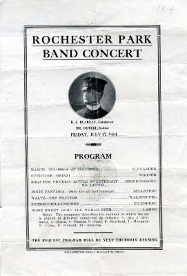 Rochester Park Band Concert Program