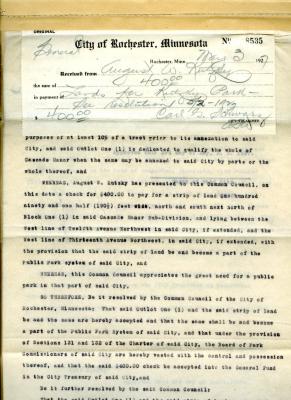 Resolution for Kutzky Park