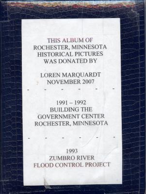 Building the Government Center and Zumbro River Flood Control Project