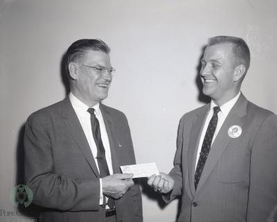 Glenwood Retirement Home Receives Donation, Glenwood, Minnesota