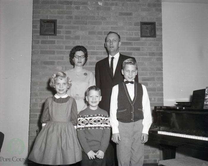 Reverend John Spencer And Family, Glenwood, Minnesota 
