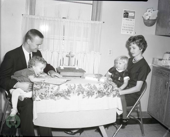 Reverend James Kragness And Family, Glenwood, Minnesota 