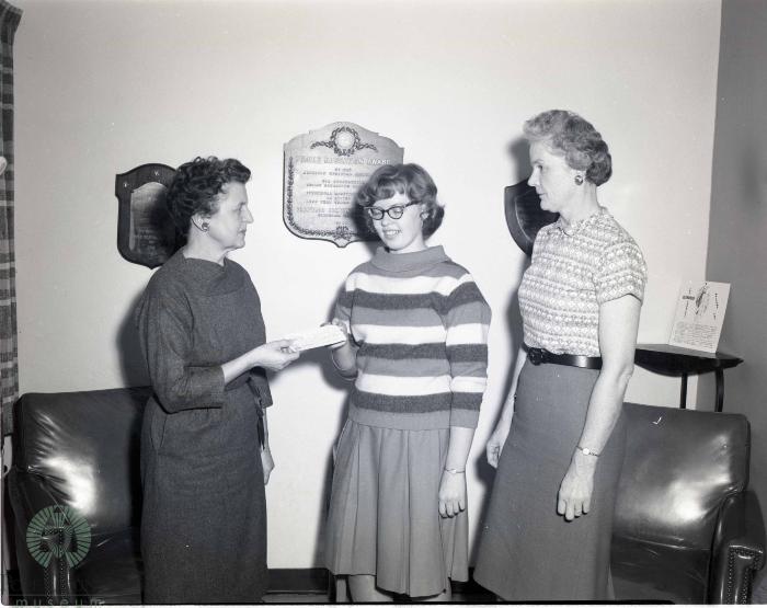 Marie Feigum Receives Scholarship, Glenwood, Minnesota 