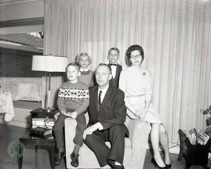 Reverend John Spencer And Family, Glenwood, Minnesota 