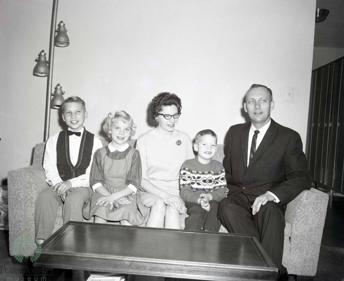 Reverend John Spencer And Family, Glenwood, Minnesota 