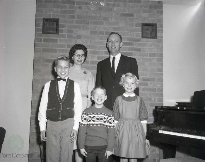 Reverend John Spencer And Family, Glenwood, Minnesota 