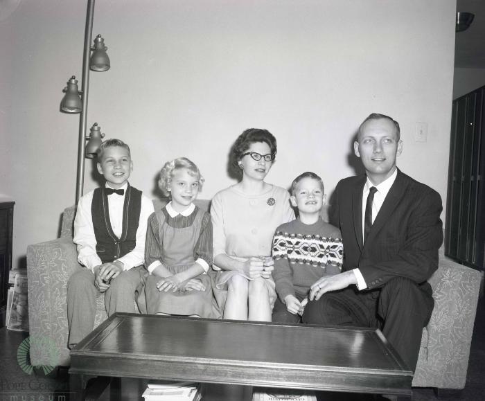 Reverend John Spencer And Family, Glenwood, Minnesota 
