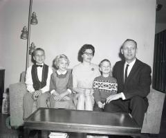 Reverend John Spencer And Family, Glenwood, Minnesota 