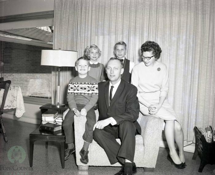 Reverend John Spencer And Family, Glenwood, Minnesota 
