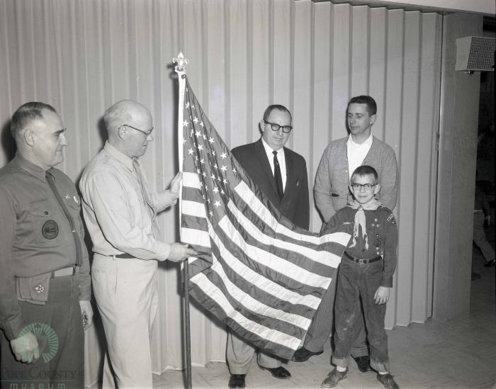 VFW Post 3815 Give New 50 Star Flags, Glenwood, Minnesota 