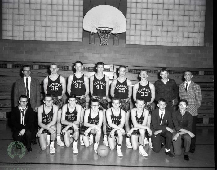 1963 Starbuck High School Boys Basketball, Starbuck, Minnesota 