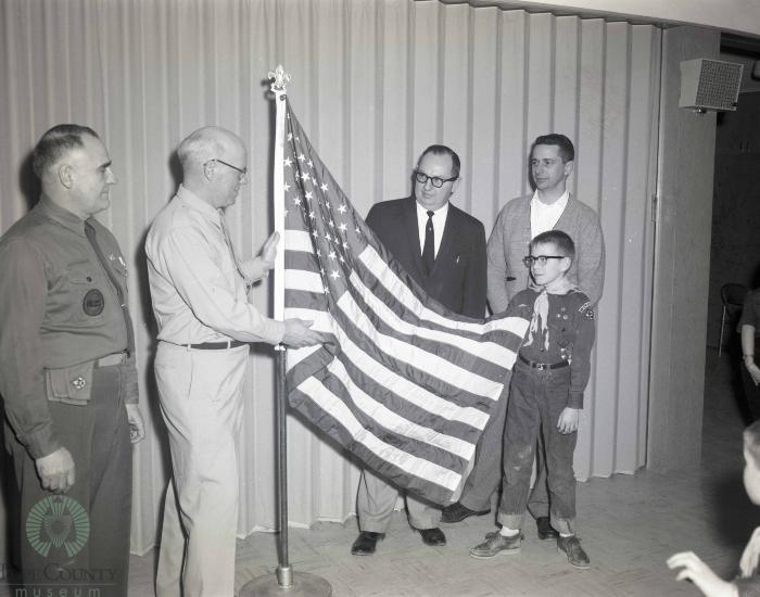 VFW Post 3815 Give New 50 Star Flags, Glenwood, Minnesota 