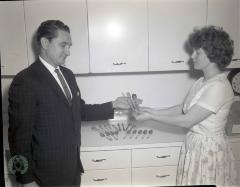Glenwood Mrs. Jaycees Donate Silverware to Lakeview Nursing Home, Glenwood, Minnesota 