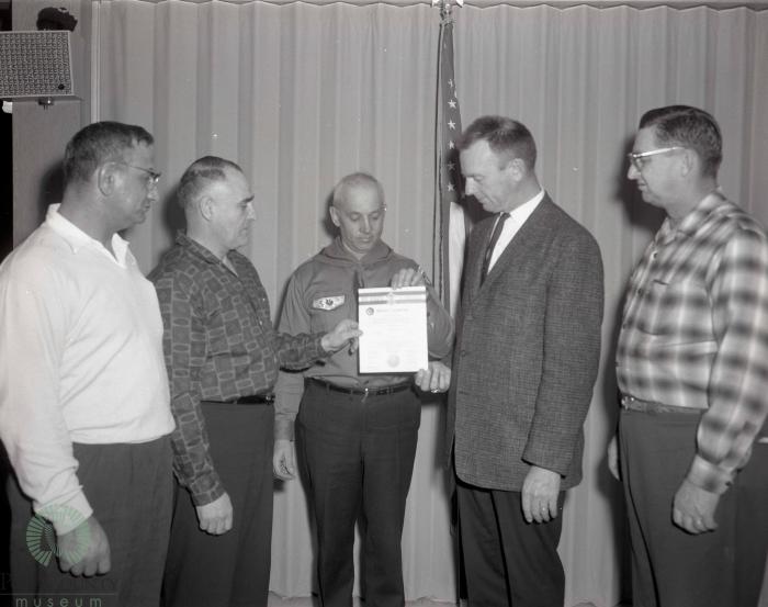 Boy Scout Troop 422 Gets Charter, Glenwood, Minnesota 