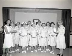 Red Cross Gray Ladies "Capped" At Glenwood Retirement Home, Glenwood, Minnesota 