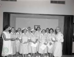 Red Cross Gray Ladies "Capped" At Glenwood Retirement Home, Glenwood, Minnesota 