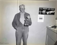 Herman Quist Holds Twig Of Apples, Glenwood, Minnesota 