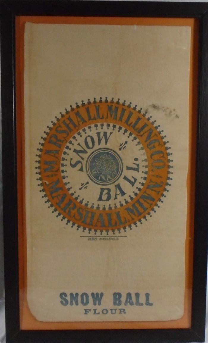 Framed Snow Ball Flour Sack