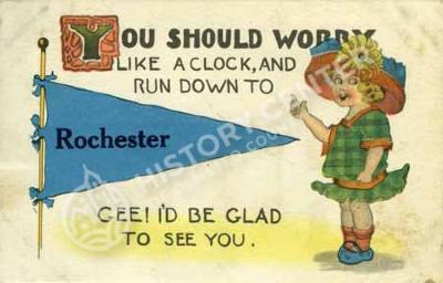 Cartoon card, Rochester, Minn.