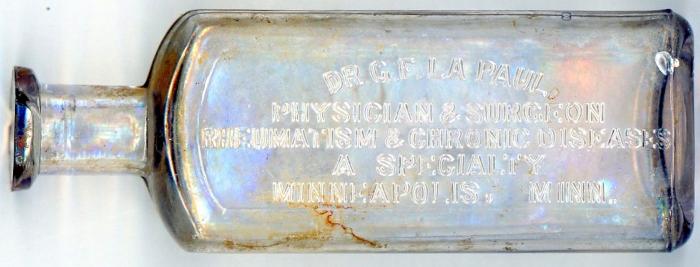 Dr G F La Paul Medicine Bottle