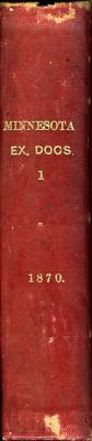 Executive Documents of the State of Minnesota for the Year 1870