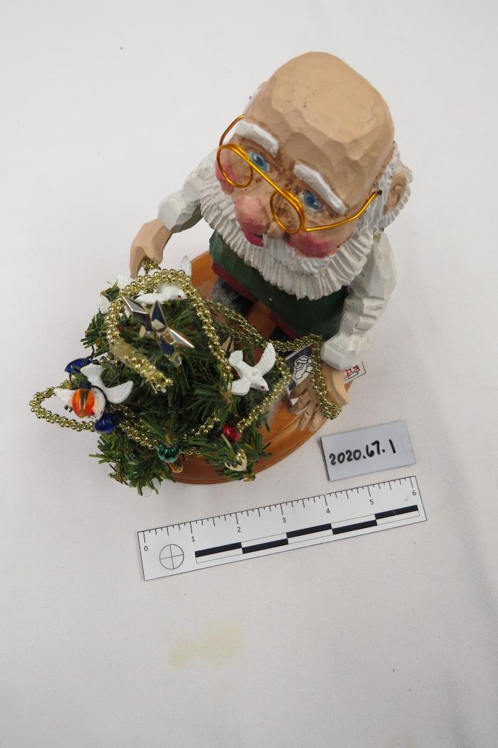 Santa Decorating Christmas Tree Holiday Decoration