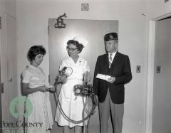 Mrs. Jaycees And American Legion Post 187 Donate To Hospital, Glenwood, Minnesota 