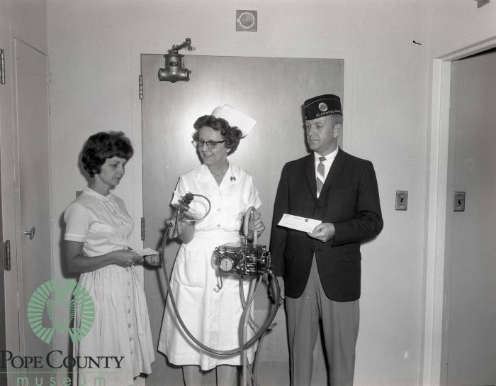 Mrs. Jaycees And American Legion Post 187 Donate To Hospital, Glenwood, Minnesota 