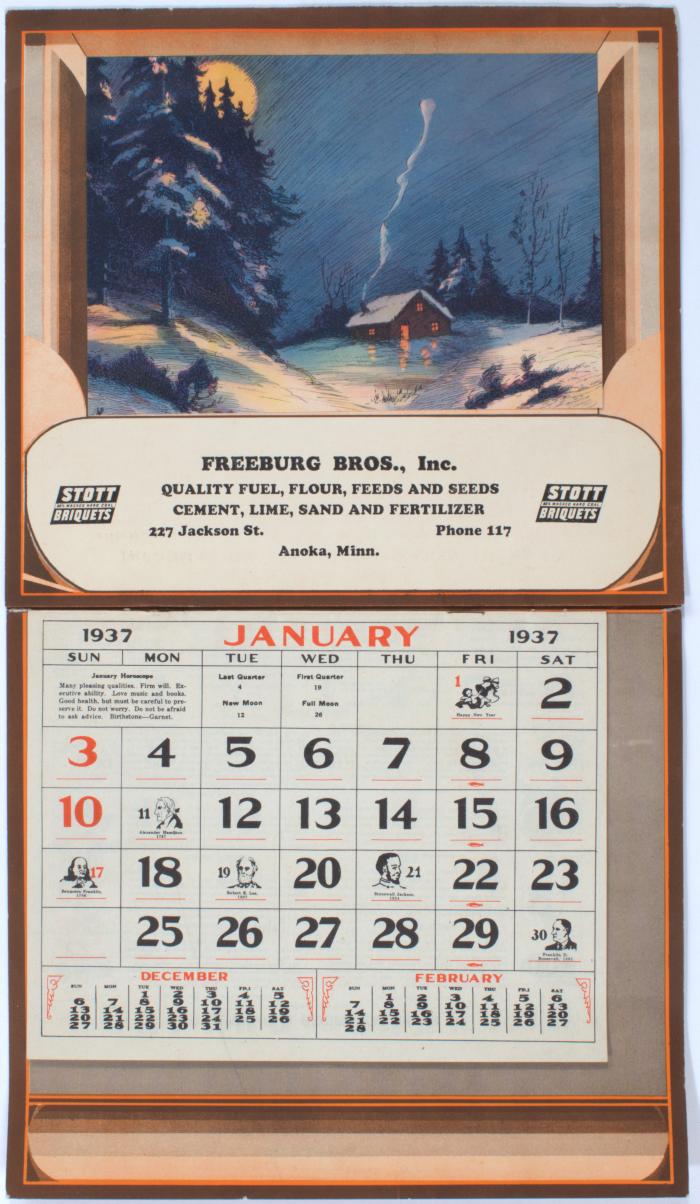 1937 Calendar
