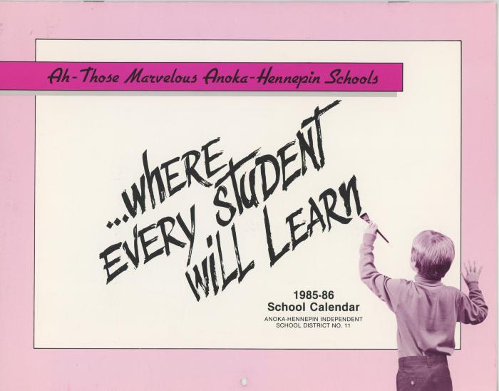 1985-86 School Calendar