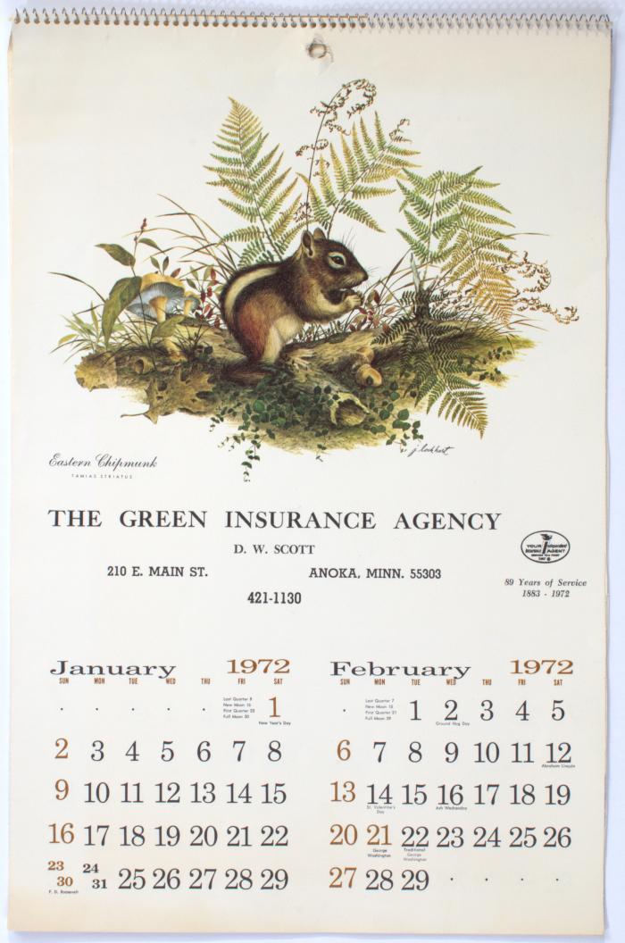 1972 Calendar