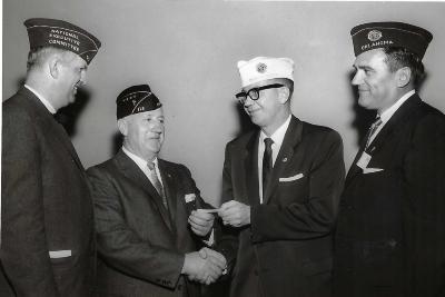 Len Carlson Receives Life Membership to Marshall American Legion