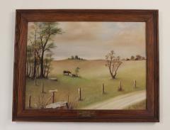 "Gravel Pit South East of Glyndon", Oil on Canvas, Framed 