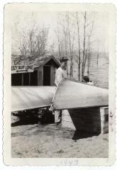 Boats at Breezy Bluff Lodge, Glenwood, Minnesota 1943