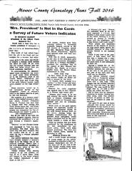 Mower County Genealogy News Fall 2016