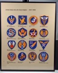 United States Army Air Corps insignia display