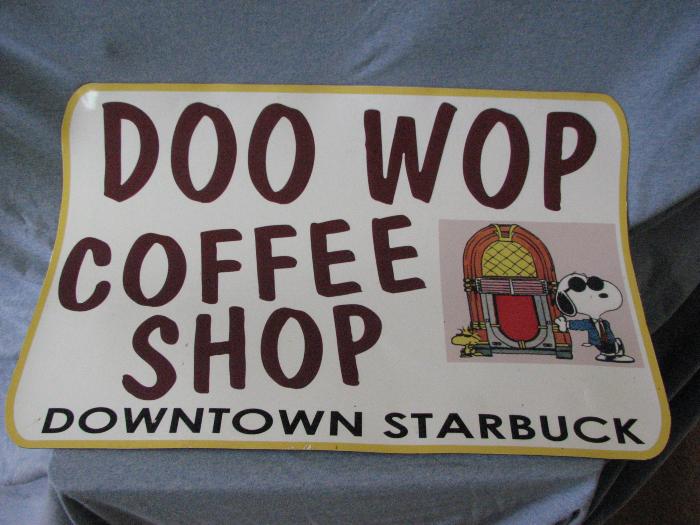 Doo Wop Coffee Shop Sign