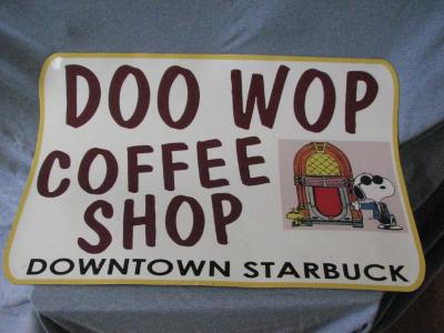 Doo Wop Coffee Shop Sign