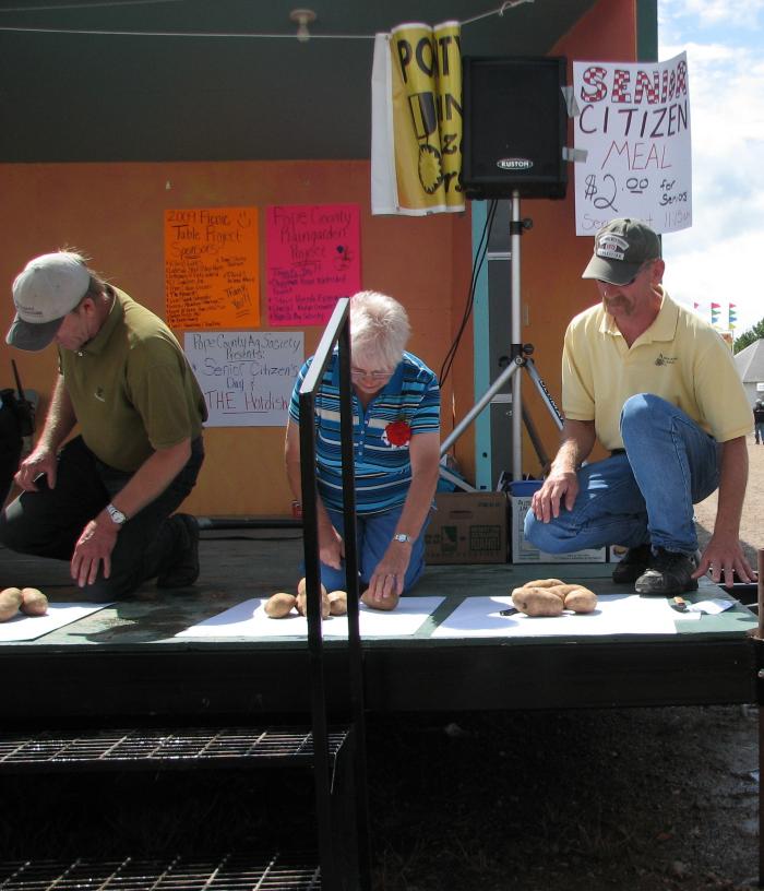 3rd Annual Potato peeling contest