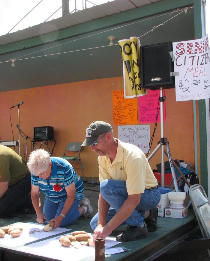 3rd Annual Potato peeling contest