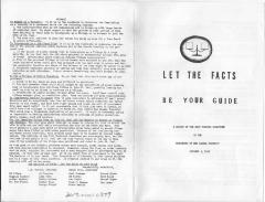 Let the facts be your guide, a report of the fact finding committee to the residents of New Canada Township