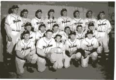 Perham Pirates, BR: George Bauck, Archie Mace,?, Al Stigman, John Klug, Roy Martin,?, Elmer Eicksche