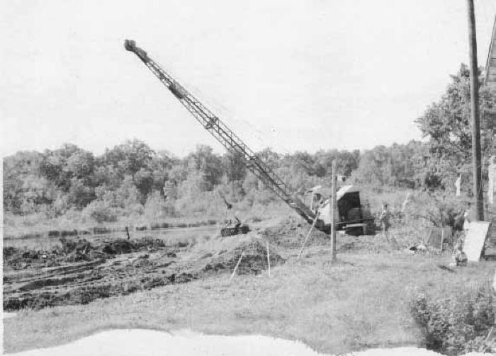 building new bridge at Babe's1966