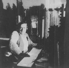 A.B. Copt, telegraph operator at Gloster railroad depot