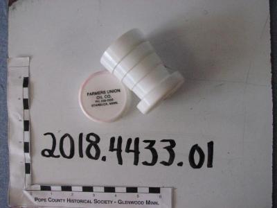 Plastic travel cup from Farmers Union Oil