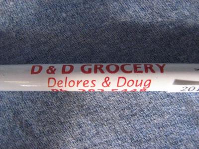 Pencil from D & D Grocery, Lowry