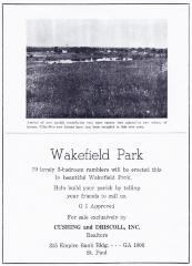 Advertisement for homes for sale in Wakefield Park